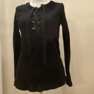 Kensie - Black Thermal Lace Up - Size XS